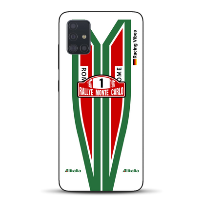 Lancia Stratos Alitalia 1977 Livery - Housse de téléphone portable personnalisée pour Samsung