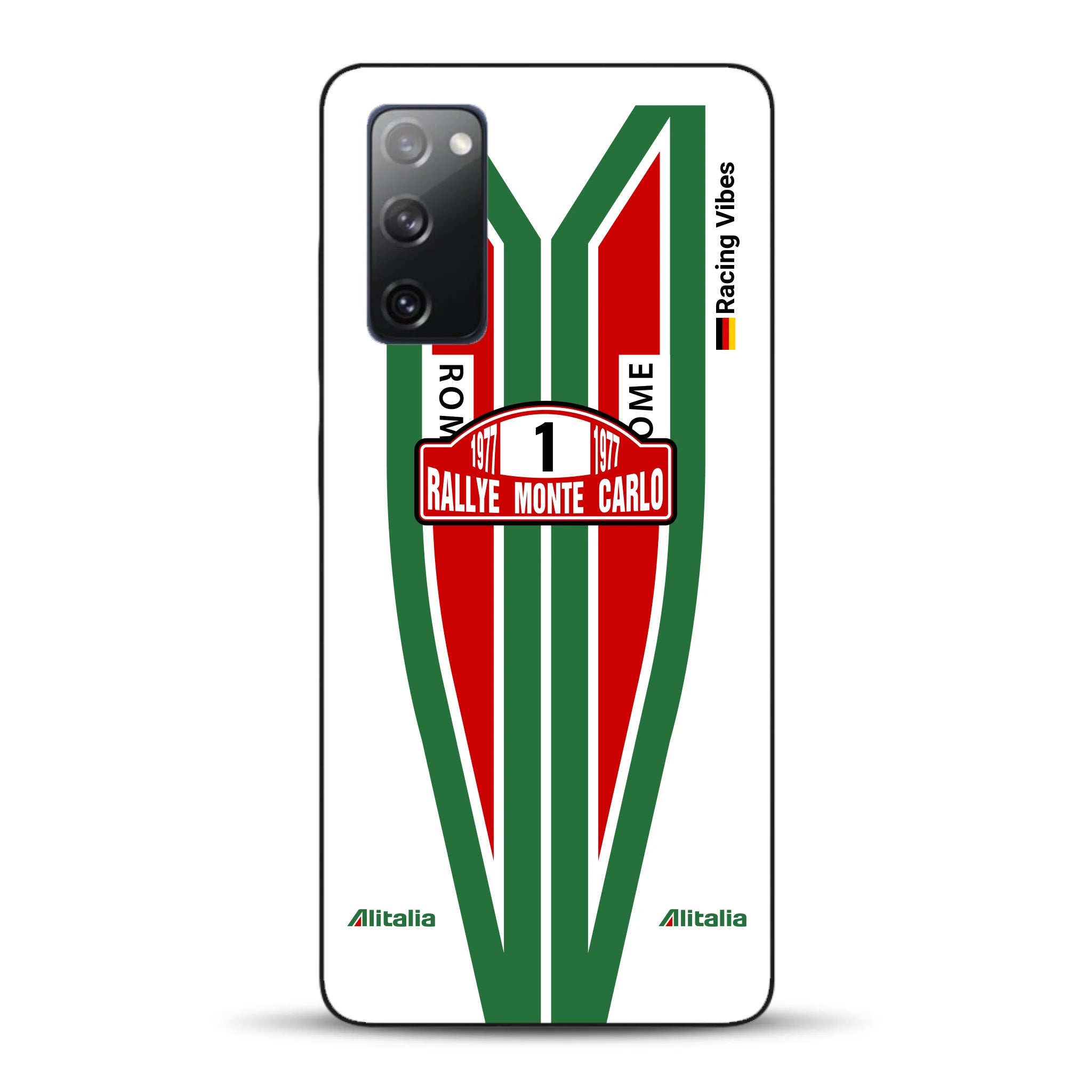 Lancia Stratos Alitalia 1977 Livery - Housse de téléphone portable personnalisée pour Samsung