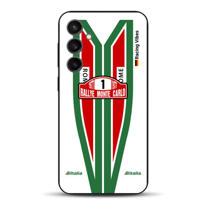 Lancia Stratos Alitalia 1977 Livery - Housse de téléphone portable personnalisée pour Samsung