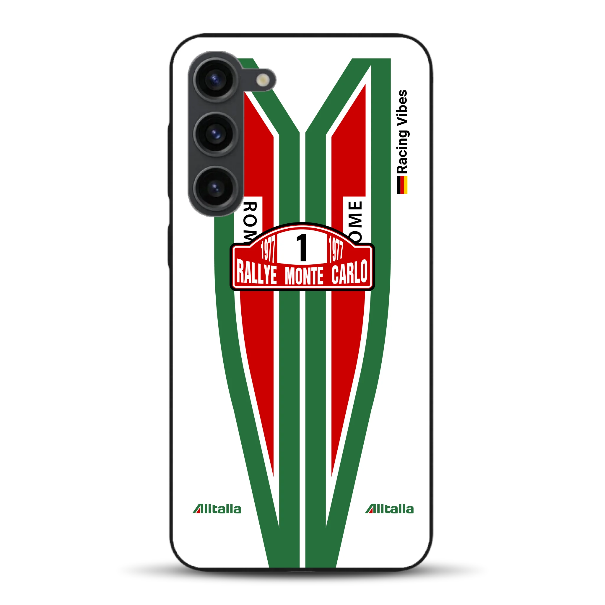 Lancia Stratos Alitalia 1977 Livery - Housse de téléphone portable personnalisée pour Samsung