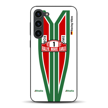 Lancia Stratos Alitalia 1977 Livery - Housse de téléphone portable personnalisée pour Samsung