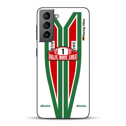 Lancia Stratos Alitalia 1977 Livery - Housse de téléphone portable personnalisée pour Samsung