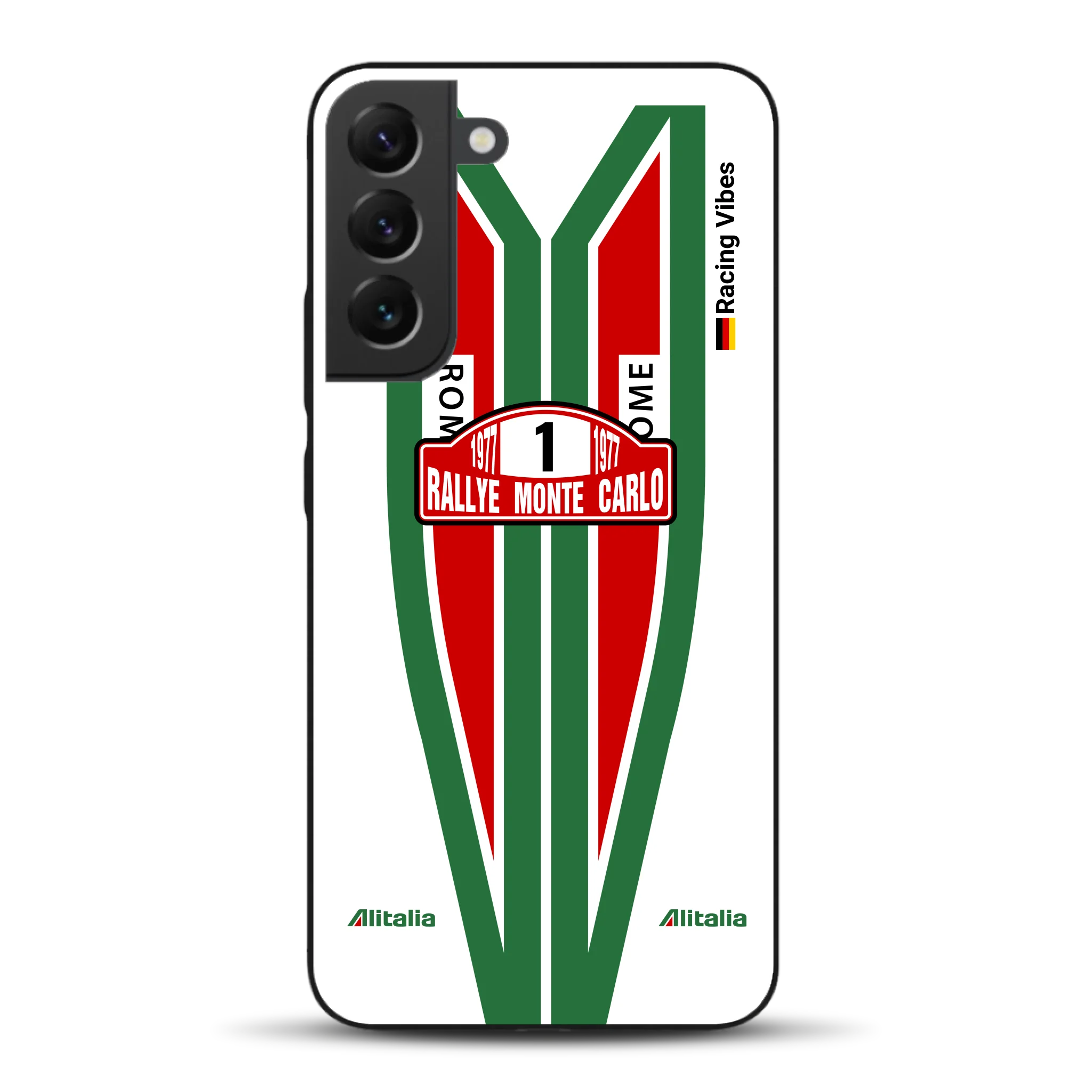 Lancia Stratos Alitalia 1977 Livery - Housse de téléphone portable personnalisée pour Samsung