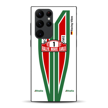 Lancia Stratos Alitalia 1977 Livery - Housse de téléphone portable personnalisée pour Samsung