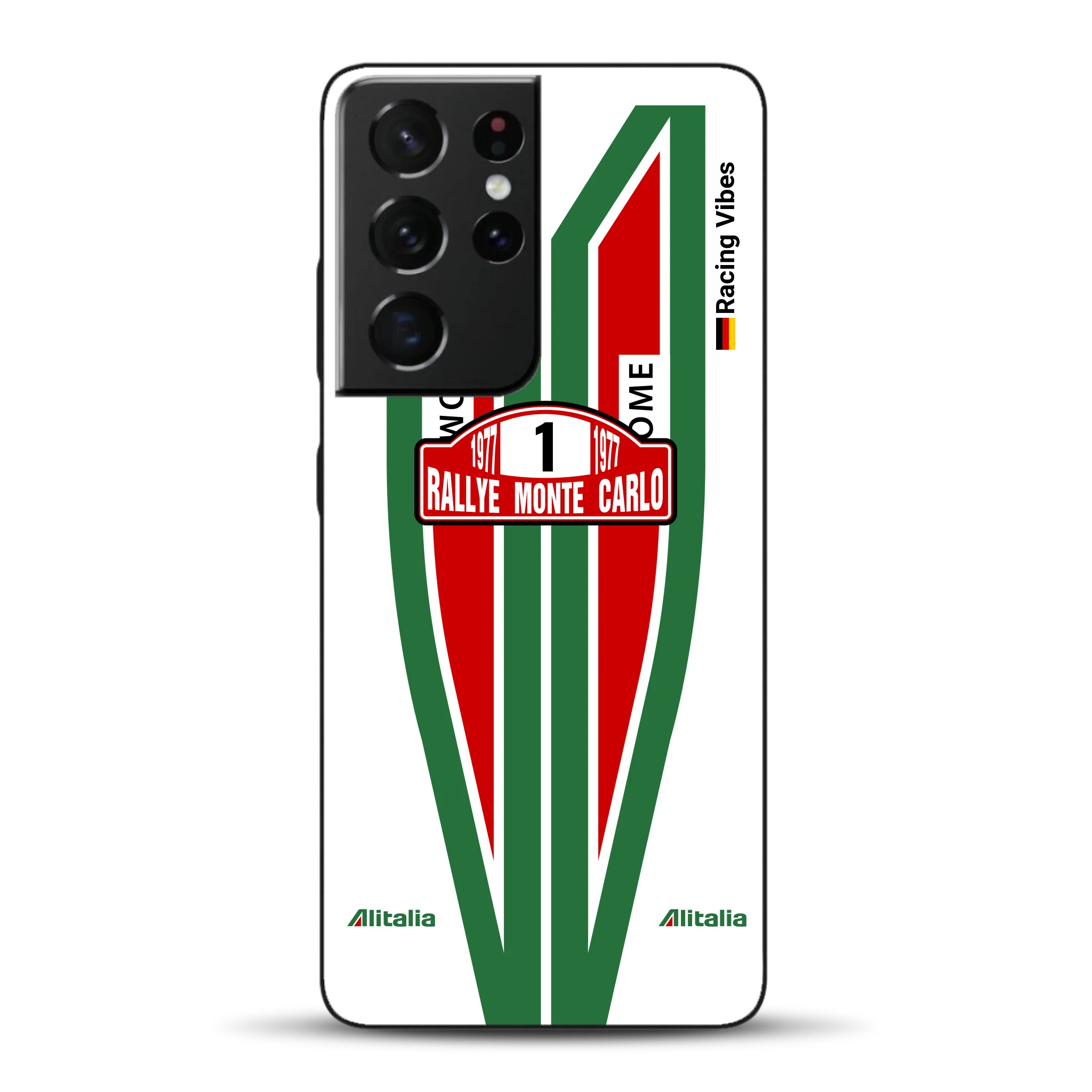 Lancia Stratos Alitalia 1977 Livery - Housse de téléphone portable personnalisée pour Samsung