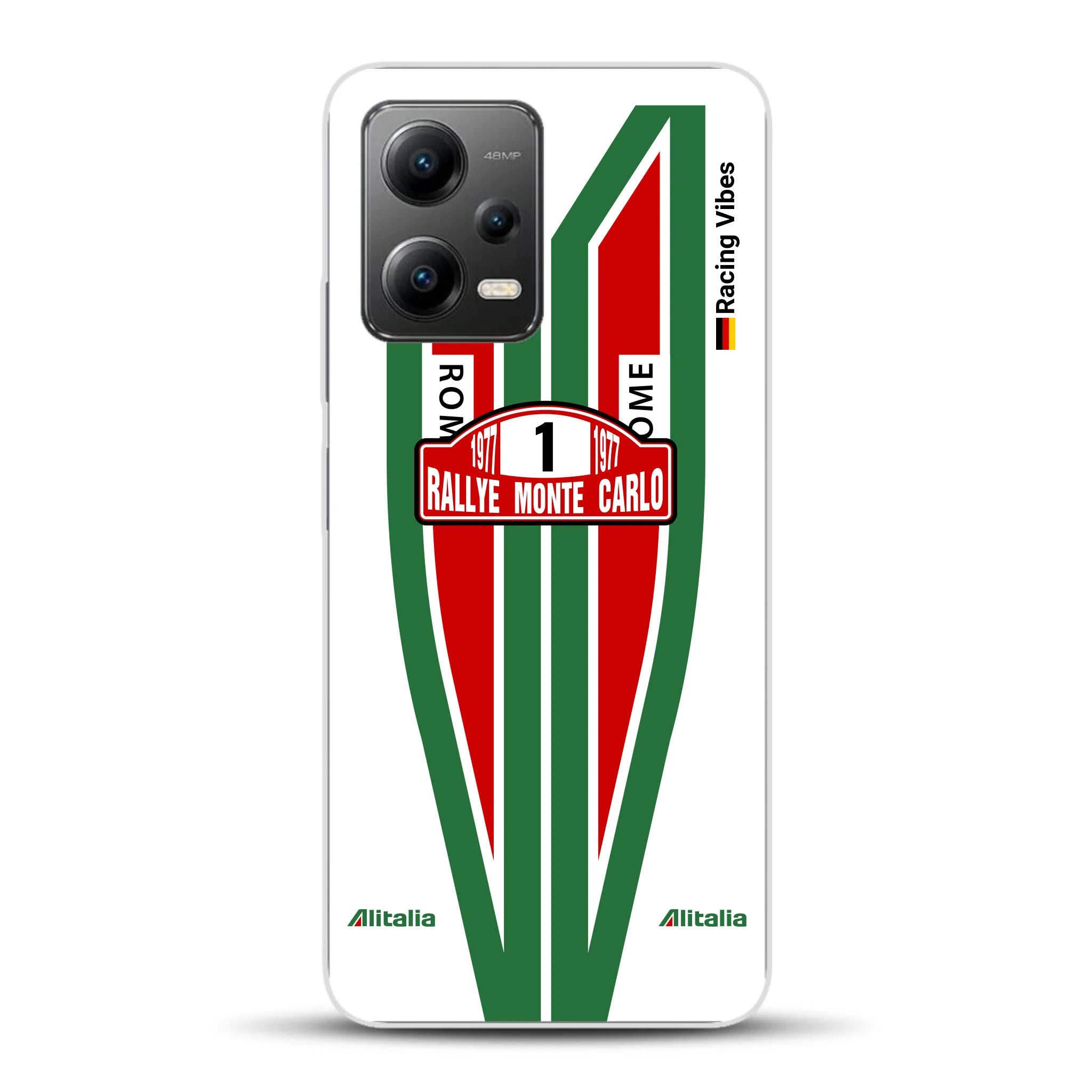 Lancia Stratos Alitalia 1977 Livery - Housse de téléphone portable personnalisée pour Xiaomi