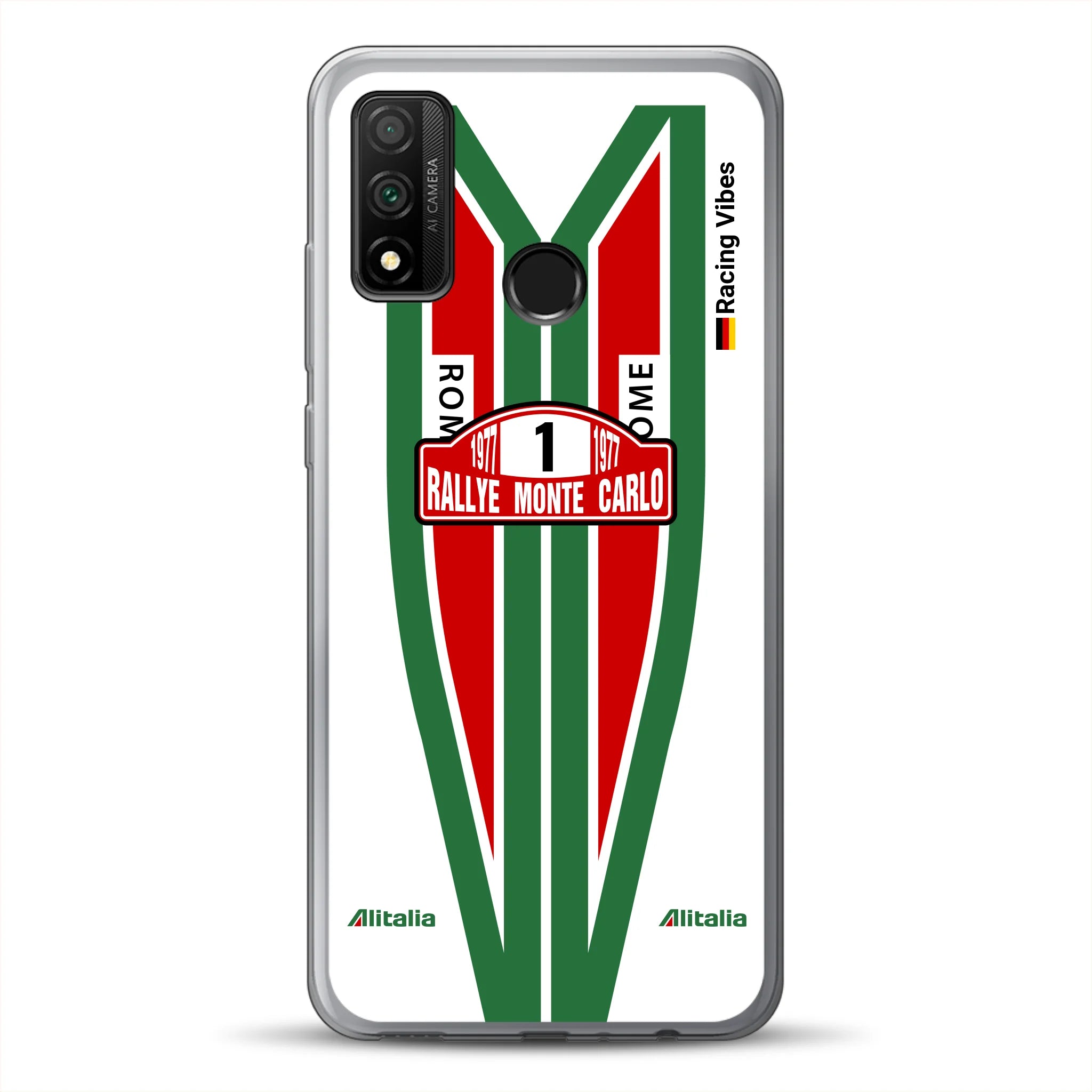 Lancia Stratos Alitalia 1977 Livery - Custodia per cellulare personalizzata per Huawei