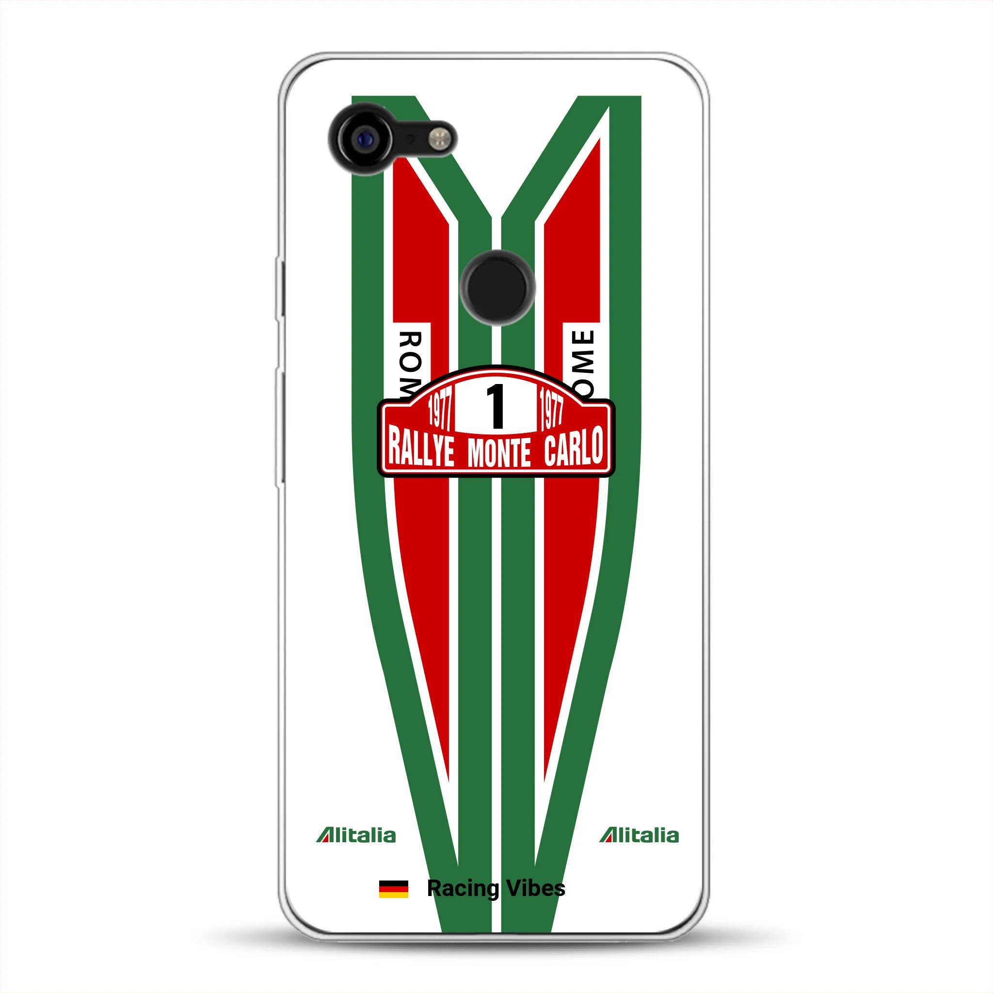 Lancia Stratos Alitalia 1977 Livery - Housse de téléphone portable personnalisée pour Google