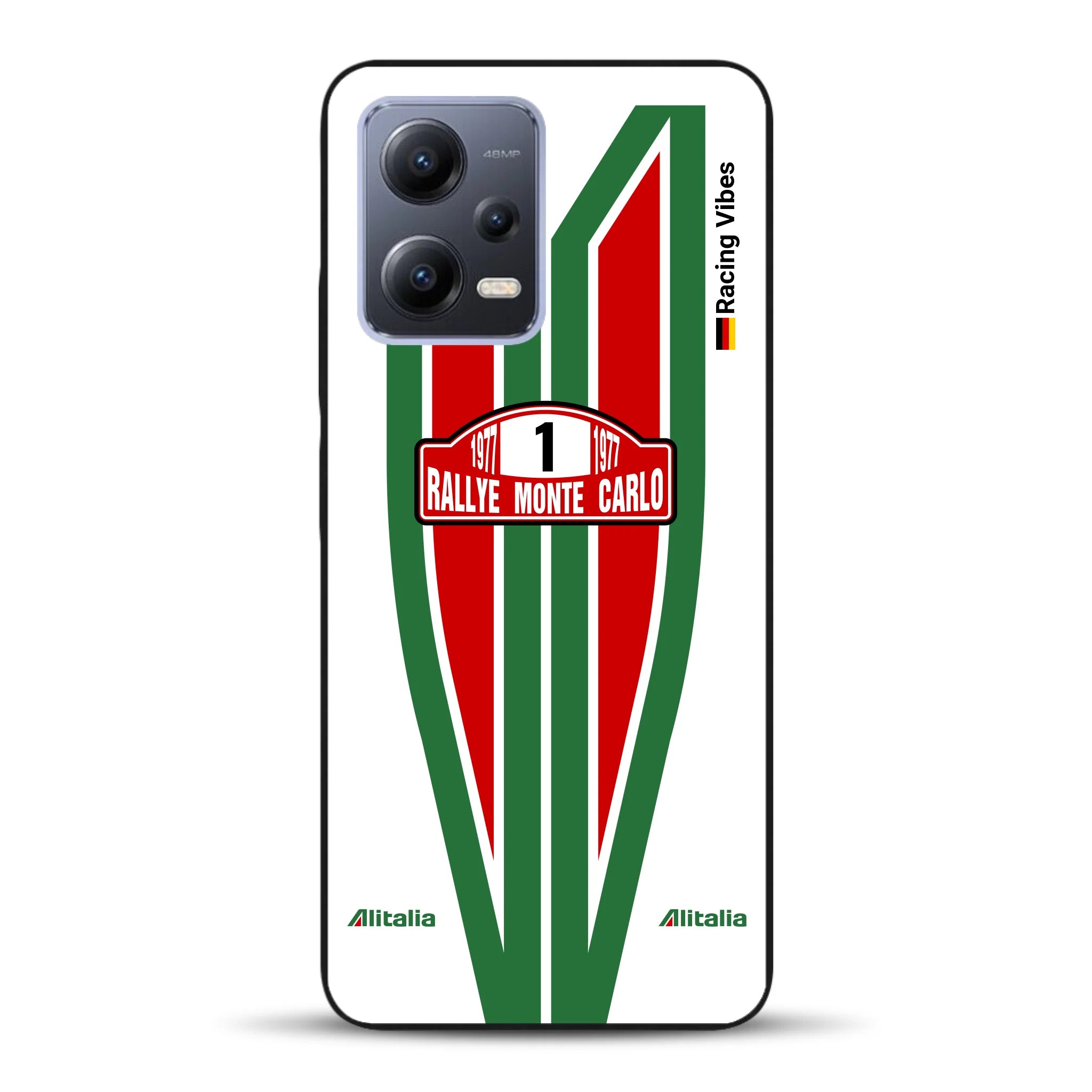 Lancia Stratos Alitalia 1977 Livery - Housse de téléphone portable personnalisée pour Xiaomi