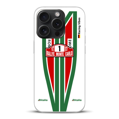 Lancia Stratos Alitalia 1977 Livery - Housse de téléphone portable personnalisée pour iPhone