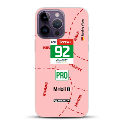Pink Pig Porsche RSR Livery - Custodia per cellulare personalizzata per iPhone