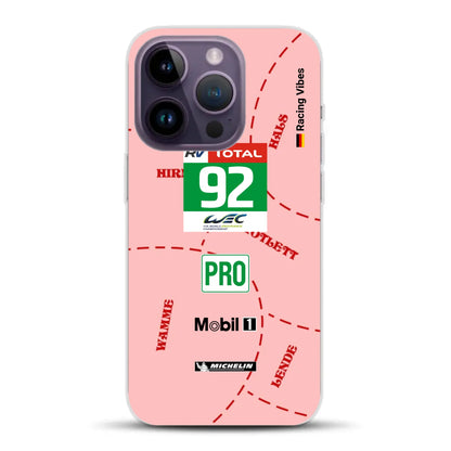 Pink Pig Porsche RSR Livery - Custodia per cellulare personalizzata per iPhone