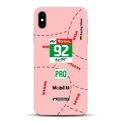 Pink Pig Porsche RSR Livery - Custodia per cellulare personalizzata per iPhone