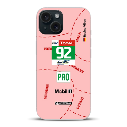 Pink Pig Porsche RSR Livery - Custodia per cellulare personalizzata per iPhone
