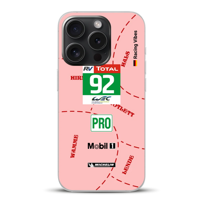 Pink Pig Porsche RSR Livery - Custodia per cellulare personalizzata per iPhone