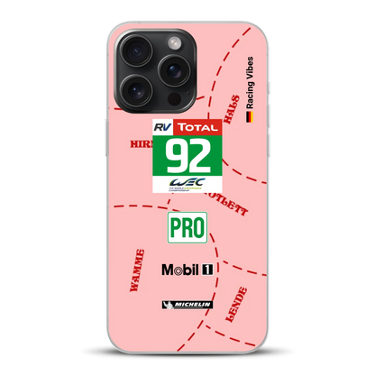 Pink Pig Porsche RSR Livery - Custodia per cellulare personalizzata per iPhone