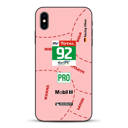 Pink Pig Porsche RSR Livery - Custodia per cellulare personalizzata per iPhone