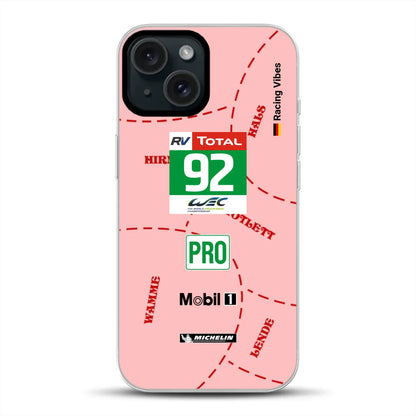 Pink Pig Porsche RSR Livery - Custodia per cellulare personalizzata per iPhone