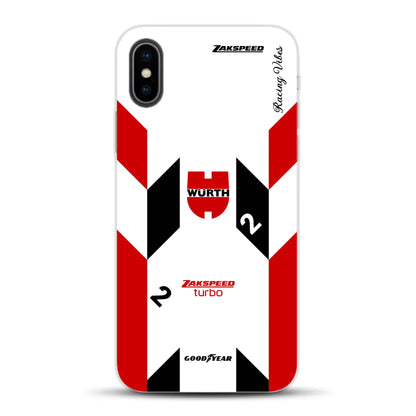Ford Capri Turbo Gruppe 5 DRM 1980 & 1981 Klaus Ludwig Champion Livery - Custodia per cellulare personalizzata per iPhone