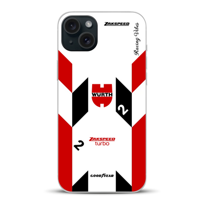 Ford Capri Turbo Gruppe 5 DRM 1980 & 1981 Klaus Ludwig Champion Livery - Custodia per cellulare personalizzata per iPhone