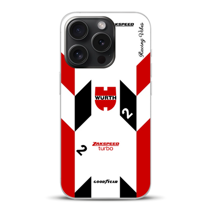 Ford Capri Turbo Gruppe 5 DRM 1980 & 1981 Klaus Ludwig Champion Livery - Custodia per cellulare personalizzata per iPhone