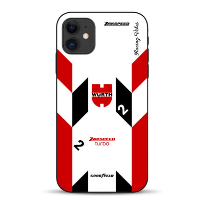 Ford Capri Turbo Gruppe 5 DRM 1980 & 1981 Klaus Ludwig Champion Livery - Custodia per cellulare personalizzata per iPhone