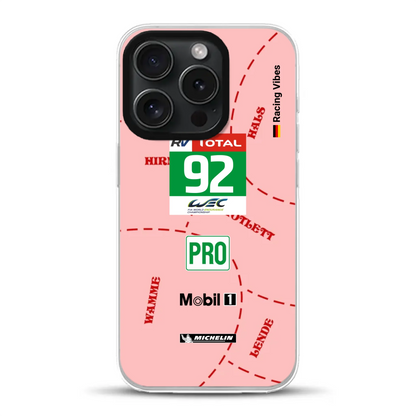 Pink Pig Porsche RSR Livery - Individuelle Hybrid Hülle mit MagSafe
