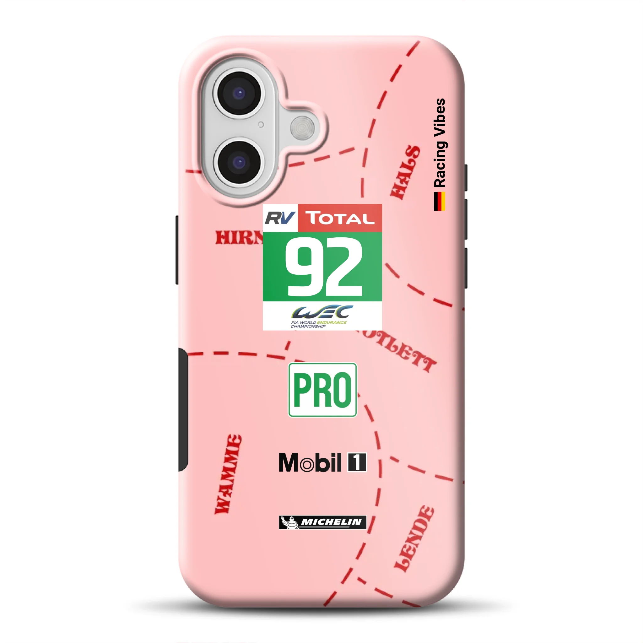 Pink Pig Porsche RSR Livery - Individuelle Premium Hülle für iPhone