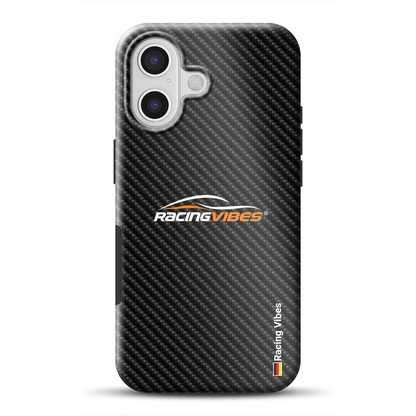 Carbon Style mit Logo Upload – Custodia premium personalizzata per iPhone