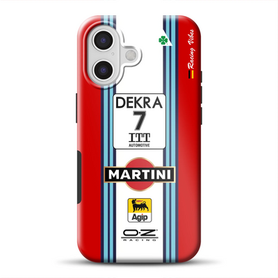 155 V6 TI #7 Nannini Alfa Corse DTM 1995 Livery - Individuelle Premium Hülle für iPhone