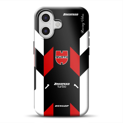 Ford Capri Turbo Gruppe 5 DRM 1980 & 1981 Klaus Ludwig Champion Livery – Custodia premium personalizzata per iPhone