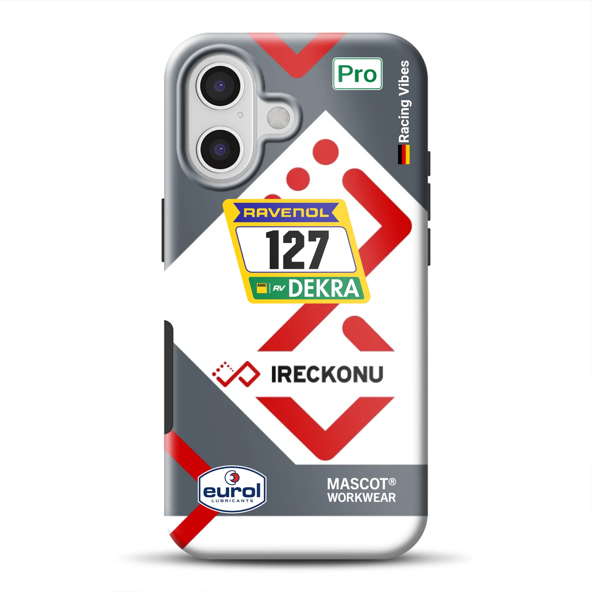 911 GT3 Ireckonu Tom Coronel NLS Livery – Custodia premium personalizzata per iPhone