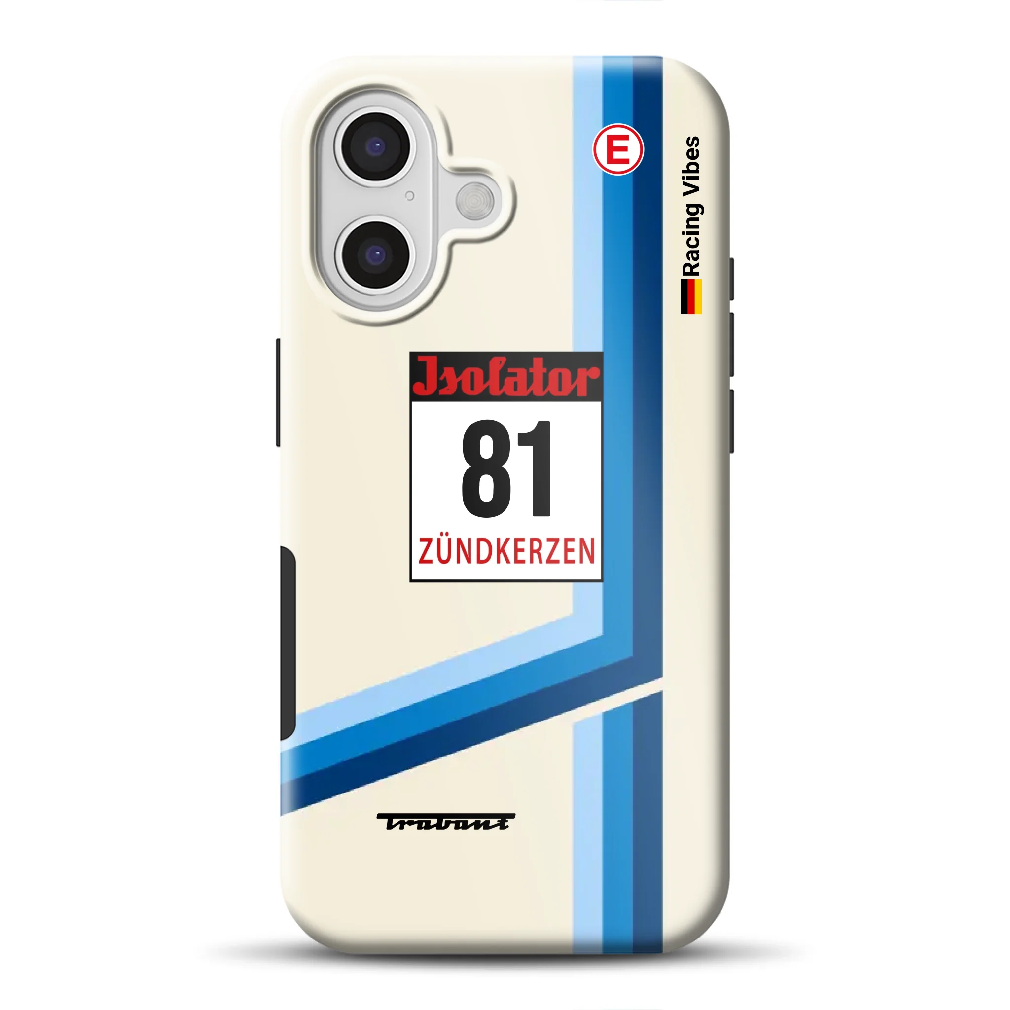 Trabant P800 RS Sachsenring Livery – Custodia premium personalizzata per iPhone