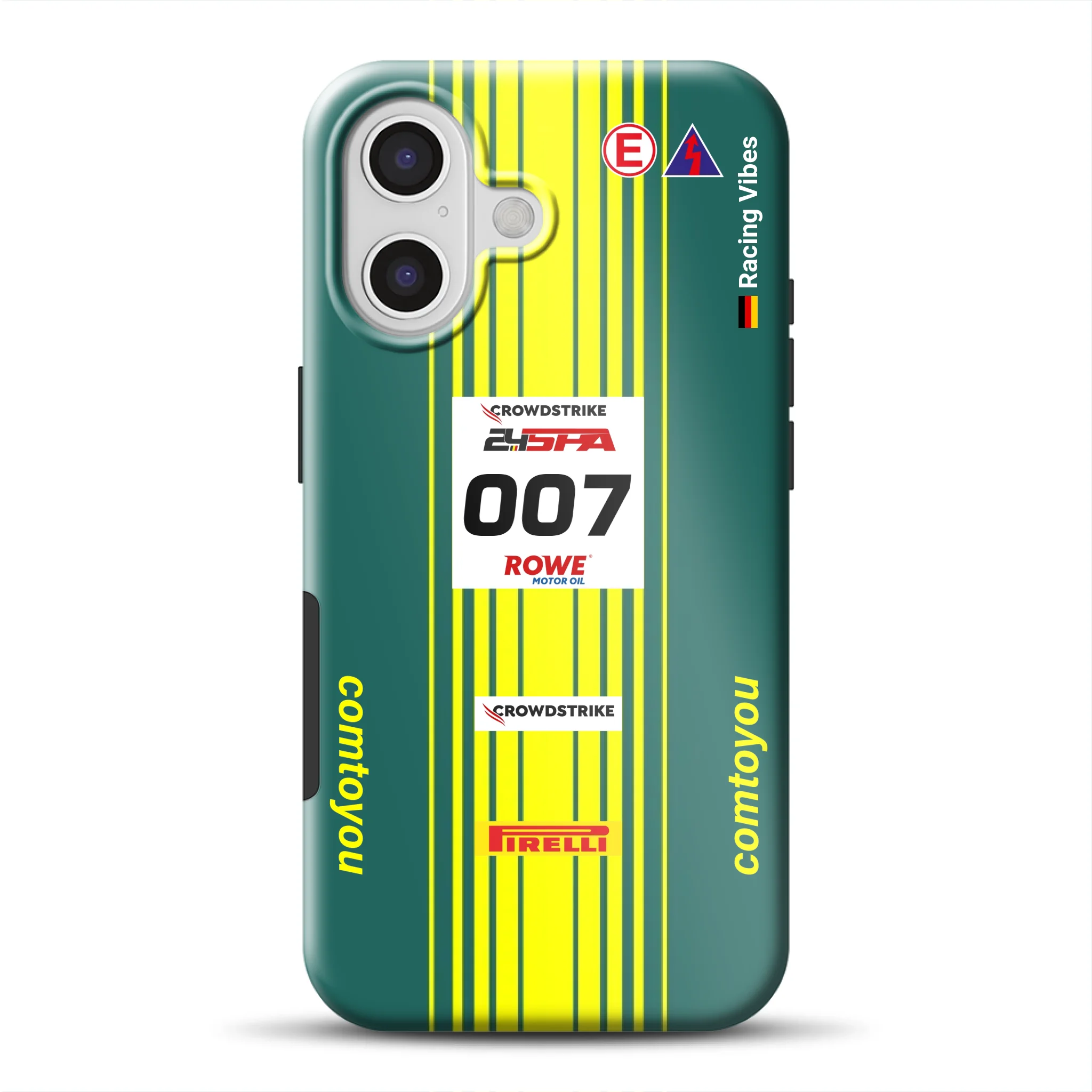 Vantage AMR GT3 Evo #007 Livery - Custodia premium personalizzata per iPhone