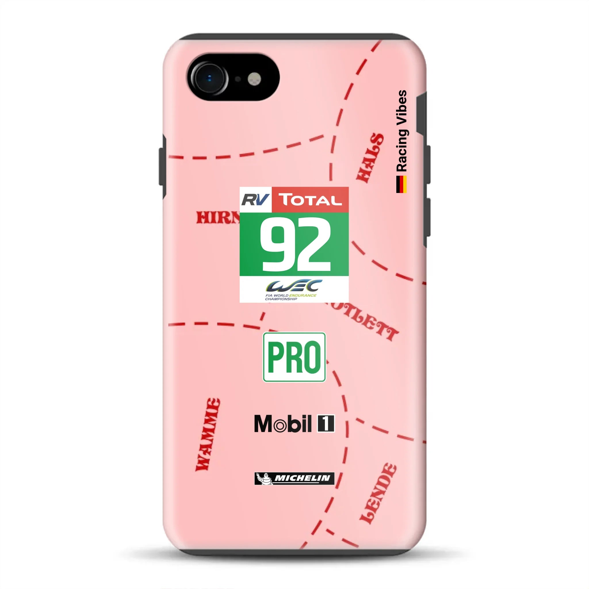 Pink Pig Porsche RSR Livery - Individuelle Premium Hülle für iPhone