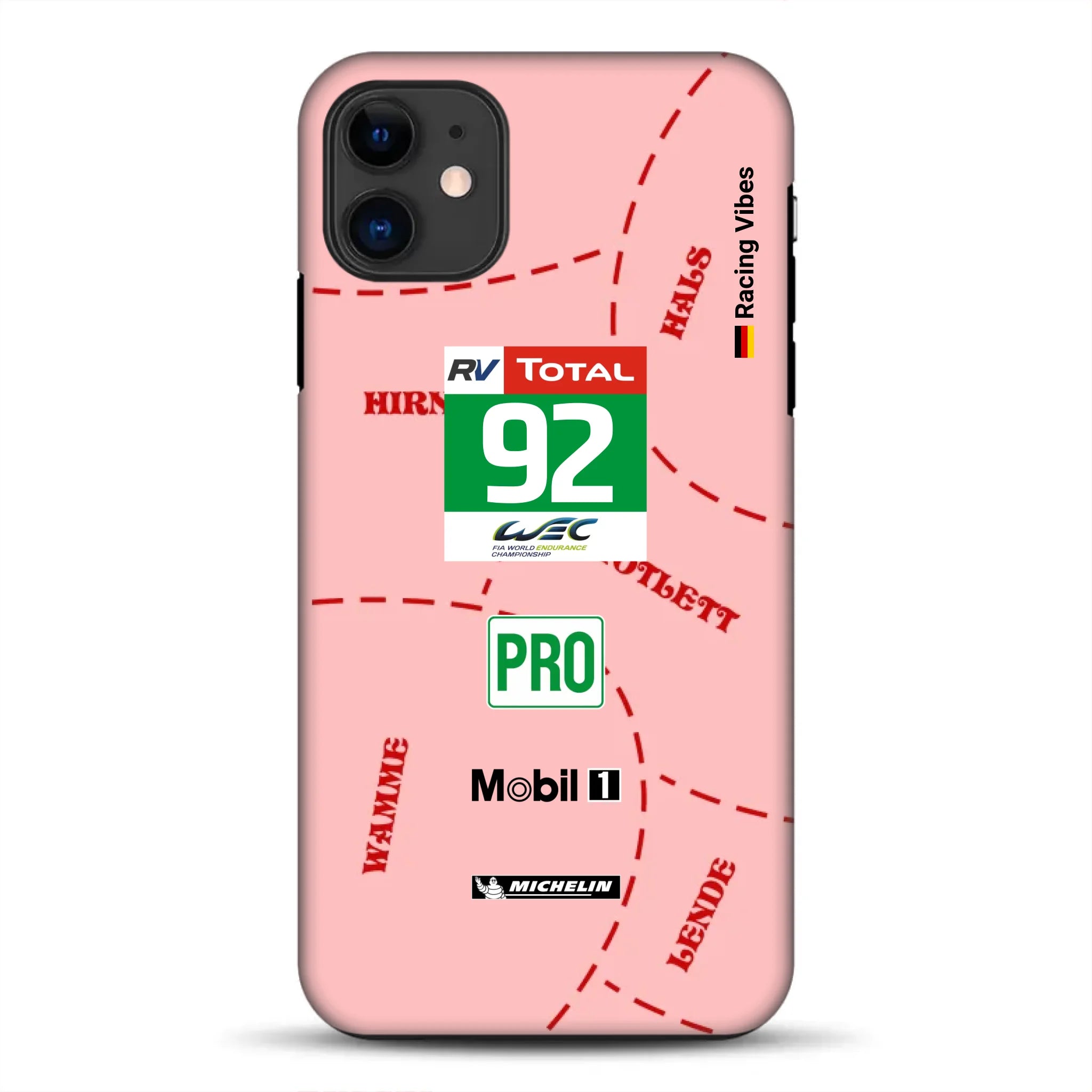 Pink Pig Porsche RSR Livery - Individuelle Premium Hülle für iPhone