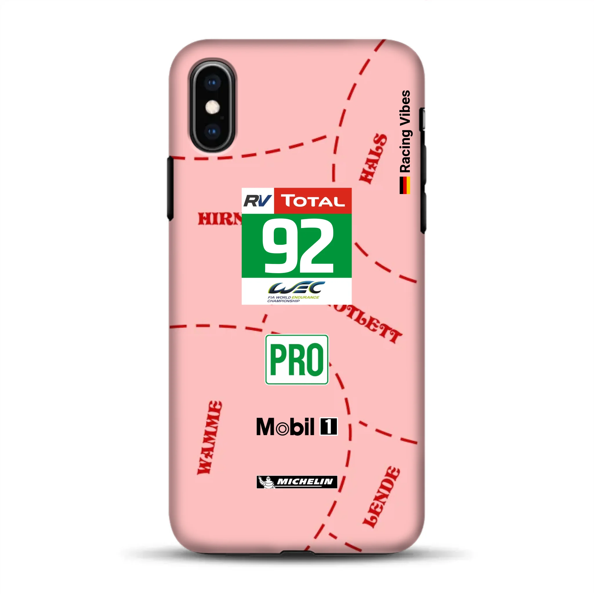 Pink Pig Porsche RSR Livery - Individuelle Premium Hülle für iPhone