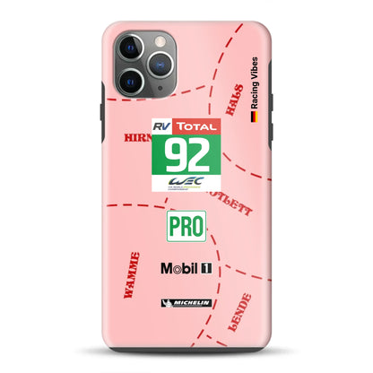Pink Pig Porsche RSR Livery – Custodia premium personalizzata per iPhone