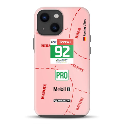 Pink Pig Porsche RSR Livery – Custodia premium personalizzata per iPhone