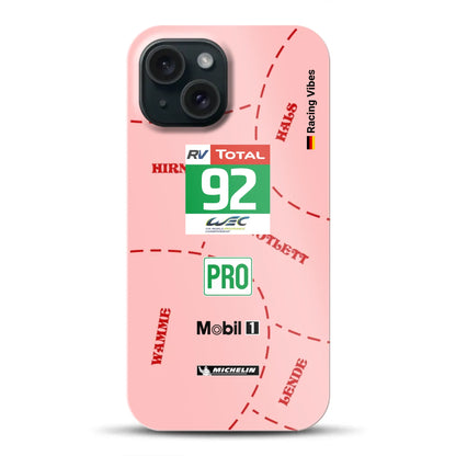 Pink Pig Porsche RSR Livery – Custodia premium personalizzata per iPhone