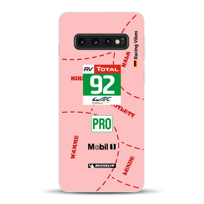 Pink Pig Porsche RSR Livery - Custodia per cellulare personalizzata per Samsung