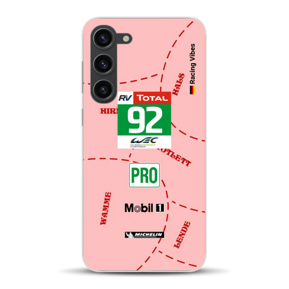 Pink Pig Porsche RSR Livery - Custodia per cellulare personalizzata per Samsung