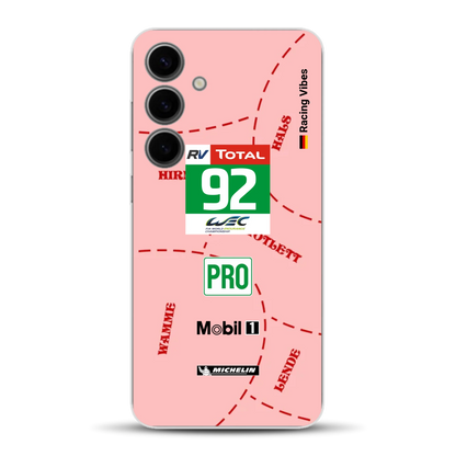 Pink Pig Porsche RSR Livery - Custodia per cellulare personalizzata per Samsung