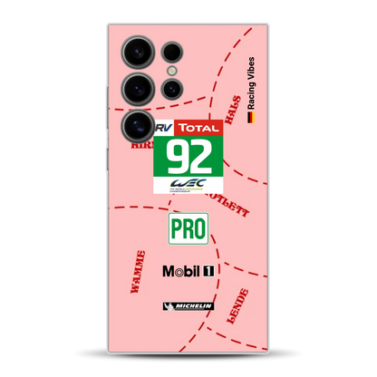 Pink Pig Porsche RSR Livery - Custodia per cellulare personalizzata per Samsung