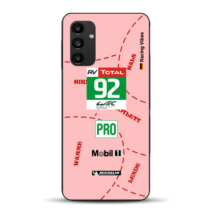 Pink Pig Porsche RSR Livery - Custodia per cellulare personalizzata per Samsung