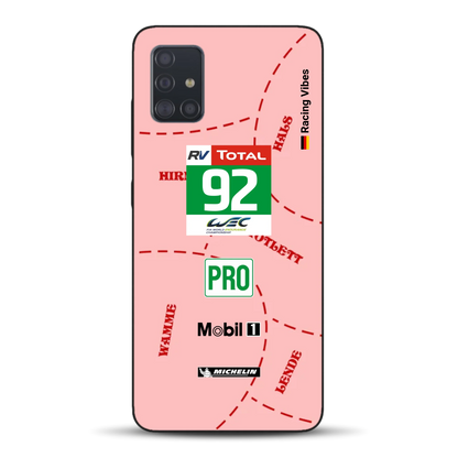 Pink Pig Porsche RSR Livery - Custodia per cellulare personalizzata per Samsung