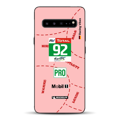 Pink Pig Porsche RSR Livery - Custodia per cellulare personalizzata per Samsung