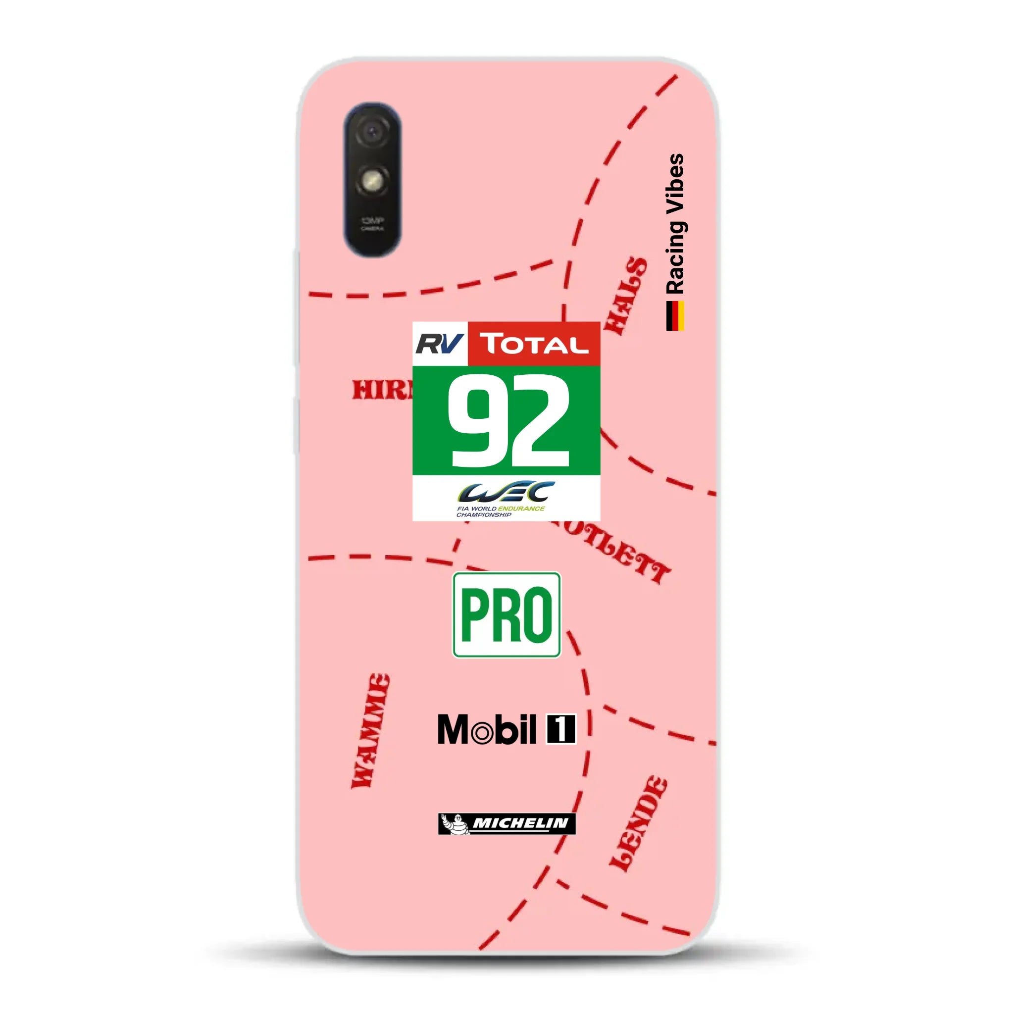 Pink Pig Porsche RSR Livery - Custom phone case for Xiaomi