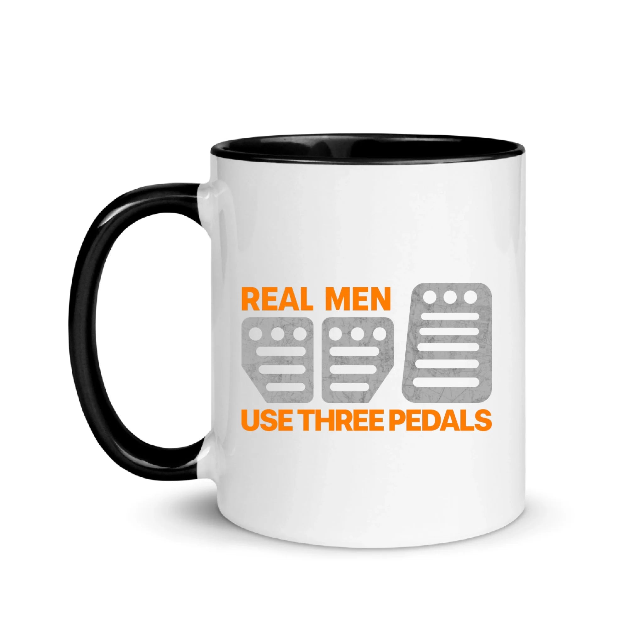Real Men Use Three Pedals - Tazza personalizzata