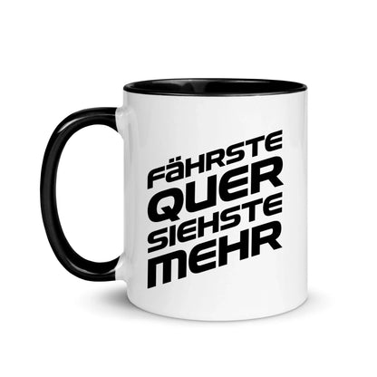 Fährste quer, siehste mehr - Personnalisé mug